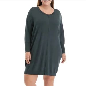 Wonderly Studio Short Knit Dress Size 1X Charcoal Grey BNWT SO 1 Left!